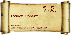 Tasner Róbert névjegykártya